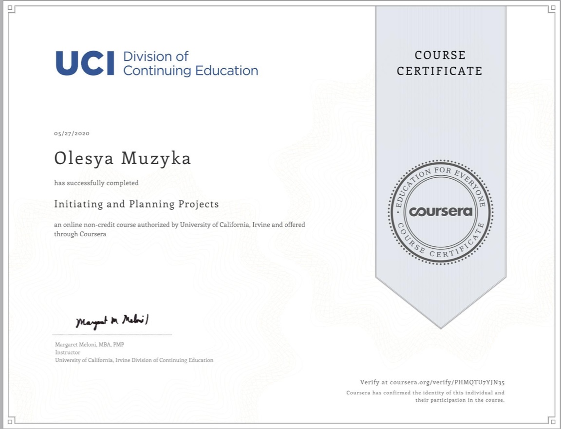 Coursera certificate image