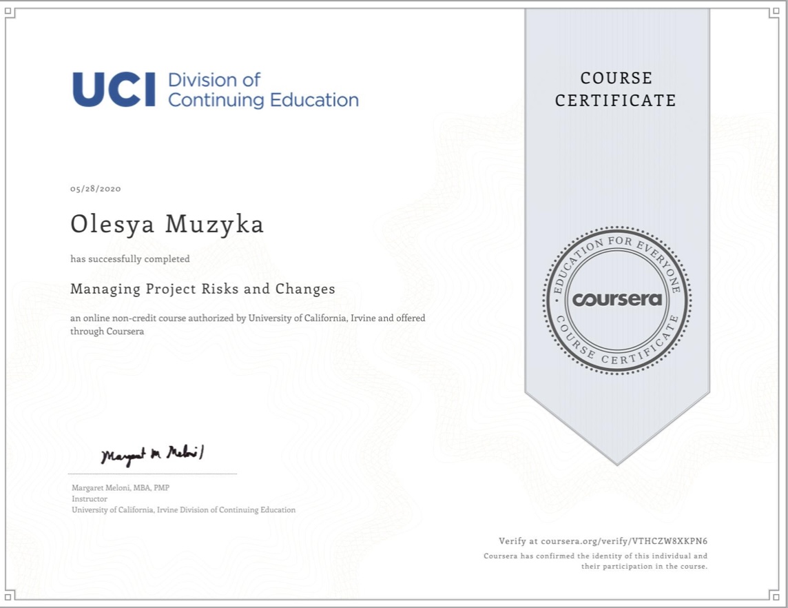 Coursera certificate image